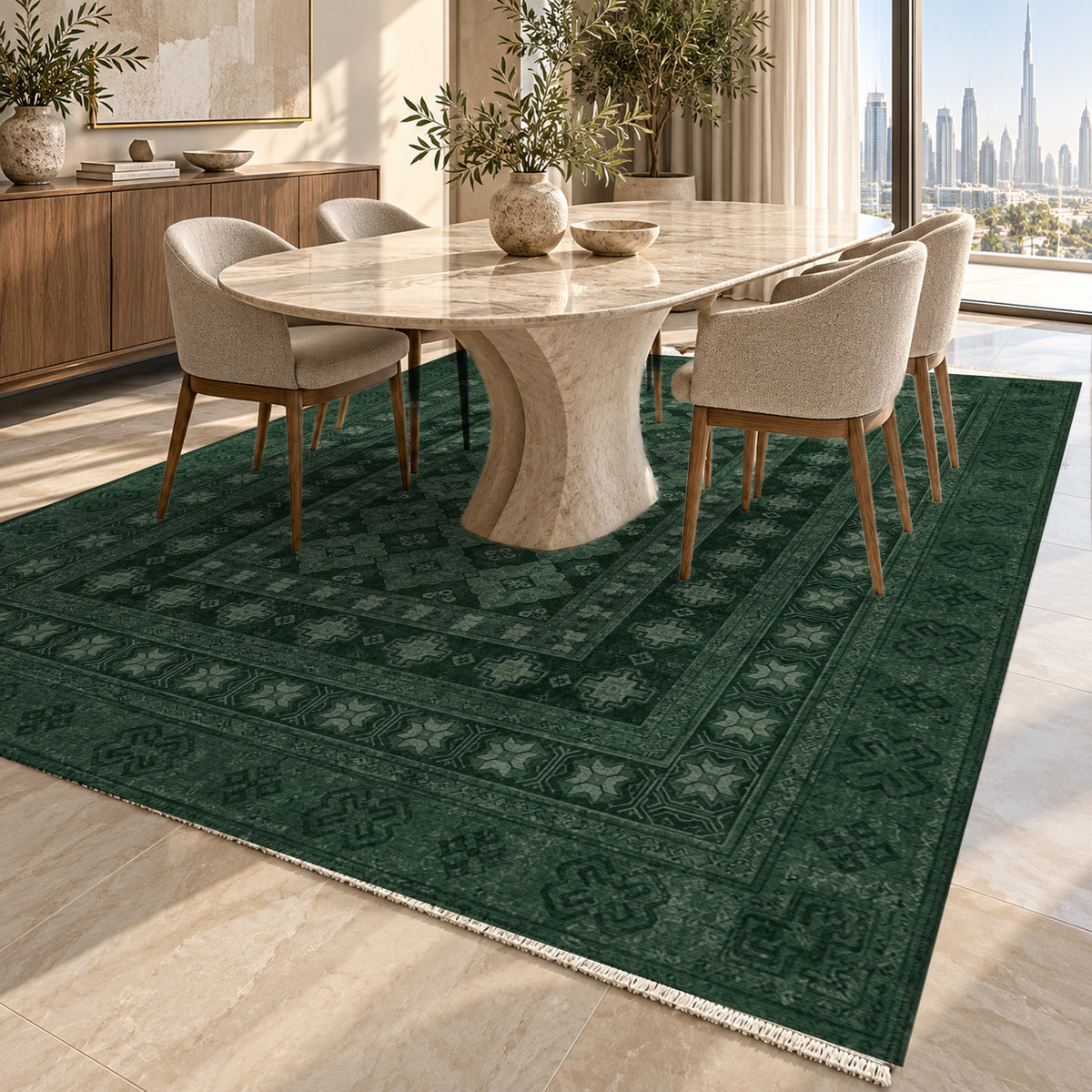 Kayseri Forest Classic Washable Rug — dubai dining