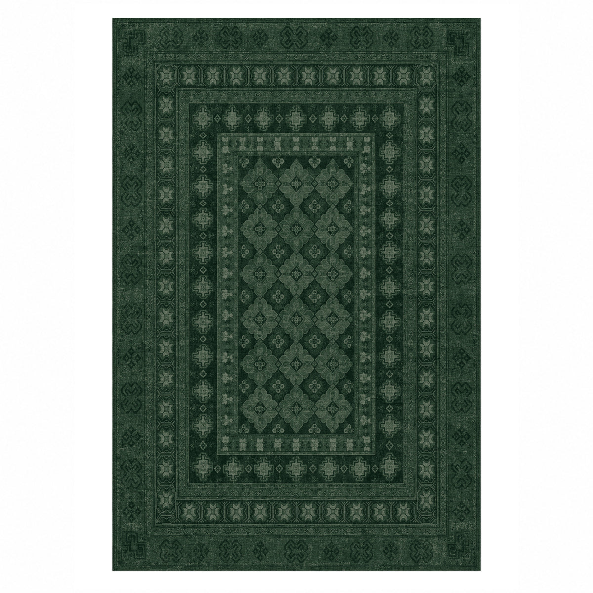 Kayseri Forest Classic Washable Rug — top view