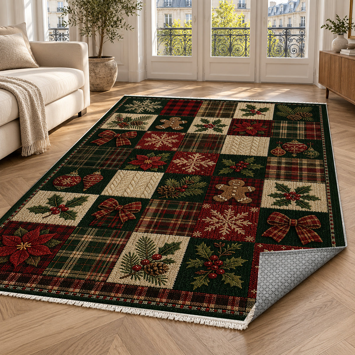 Lodge Evergreen Washable Rug — paris living