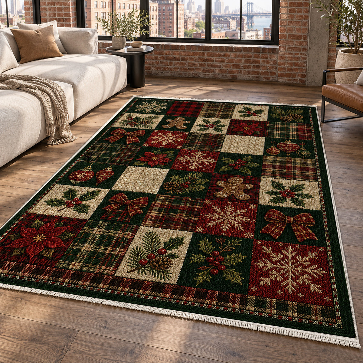 Lodge Evergreen Washable Rug — new york living
