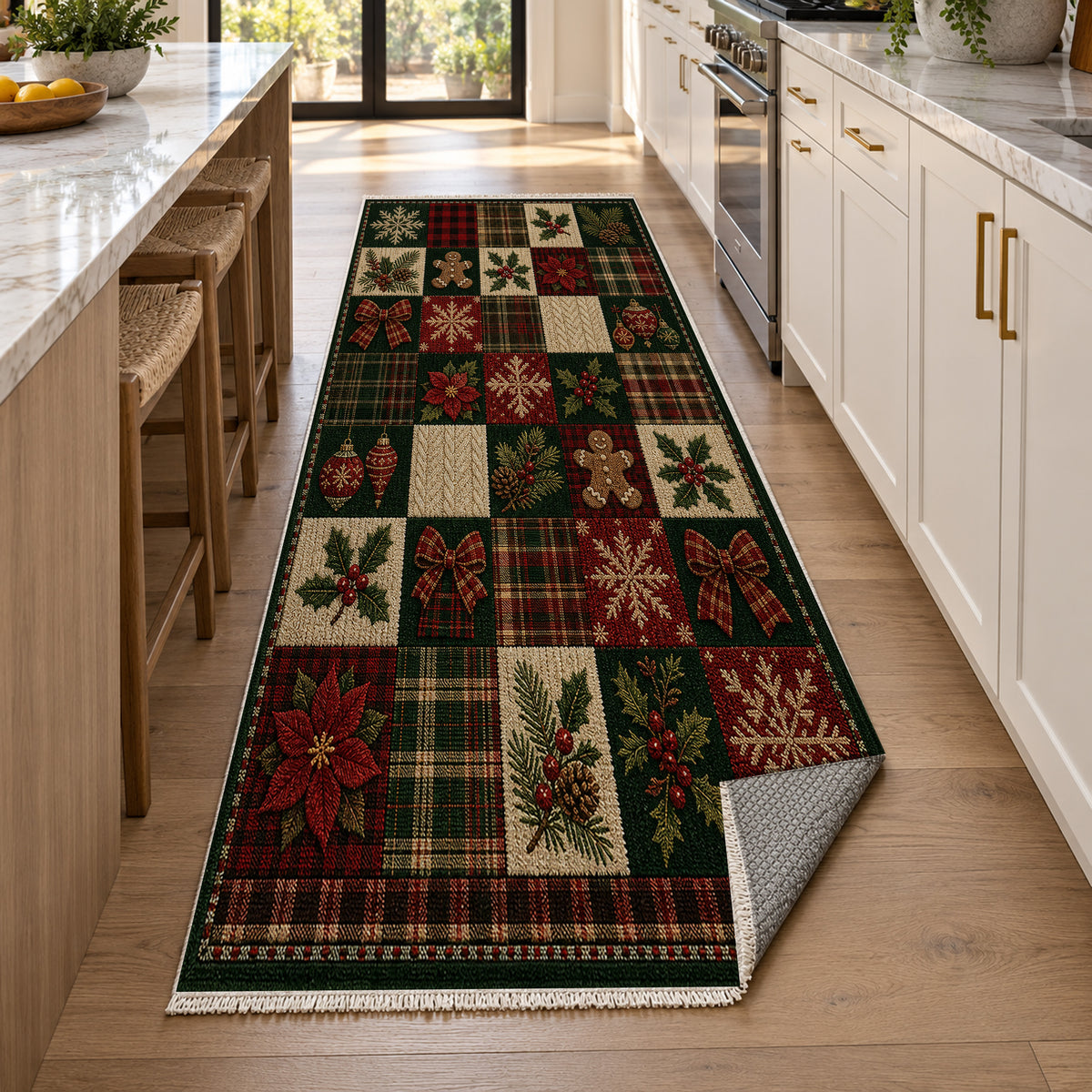 Lodge Evergreen Washable Rug — new york kitchen runner