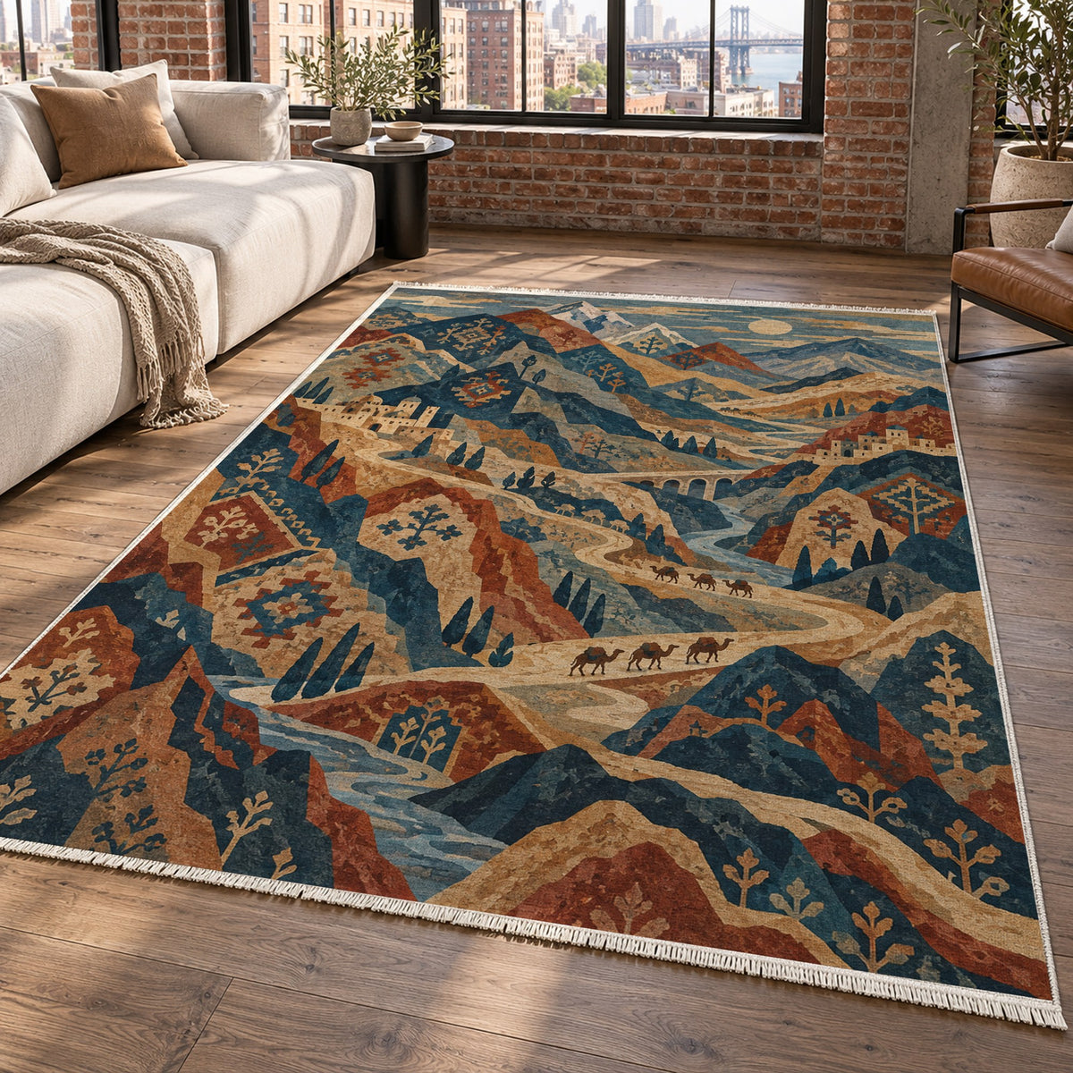 Mountain Passage Ethnic Washable Rug — new york living