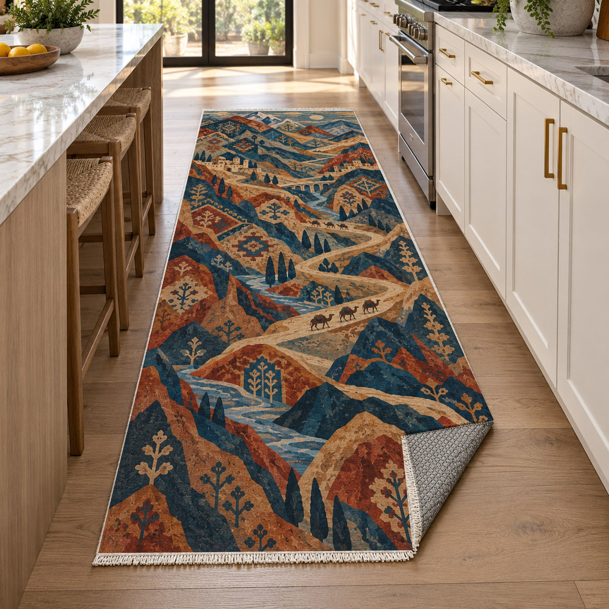 Mountain Passage Ethnic Washable Rug — new york kitchen runner