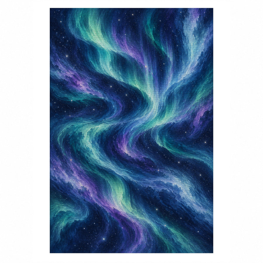 Northern Sky II Abstract Washable Rug