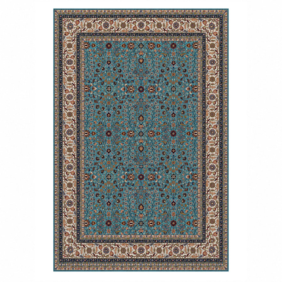 Ornamental Floral Washable Rug — Colour Edit 1