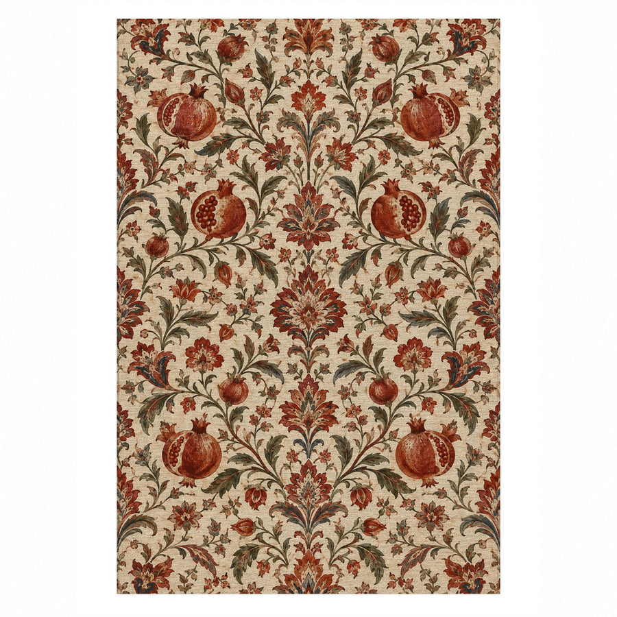 Pomegranate Garden Washable Rug