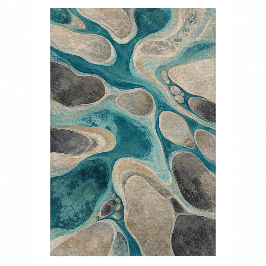 River Stones Washable Rug