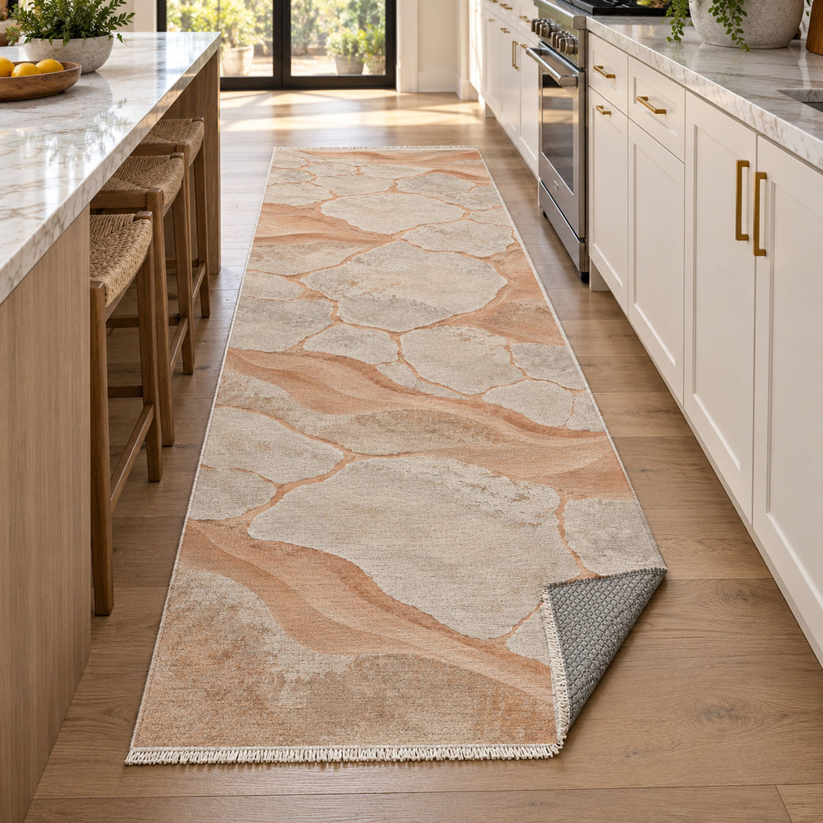 Salt Flats Modern Washable Rug — new york kitchen runner