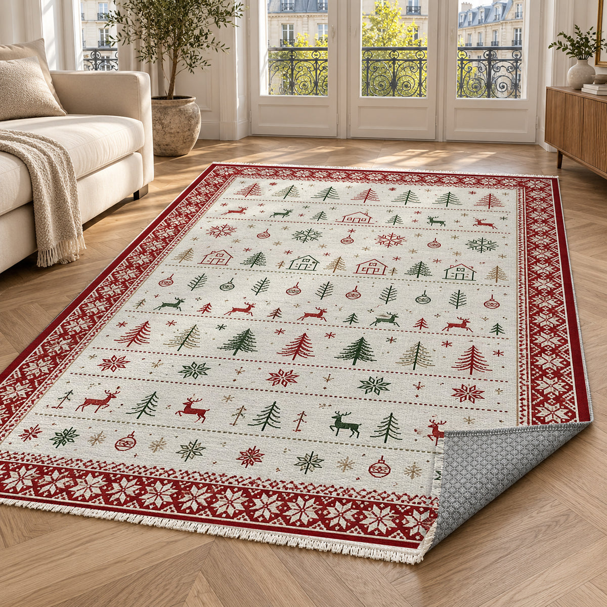 Scandi Ivory Washable Rug — paris living