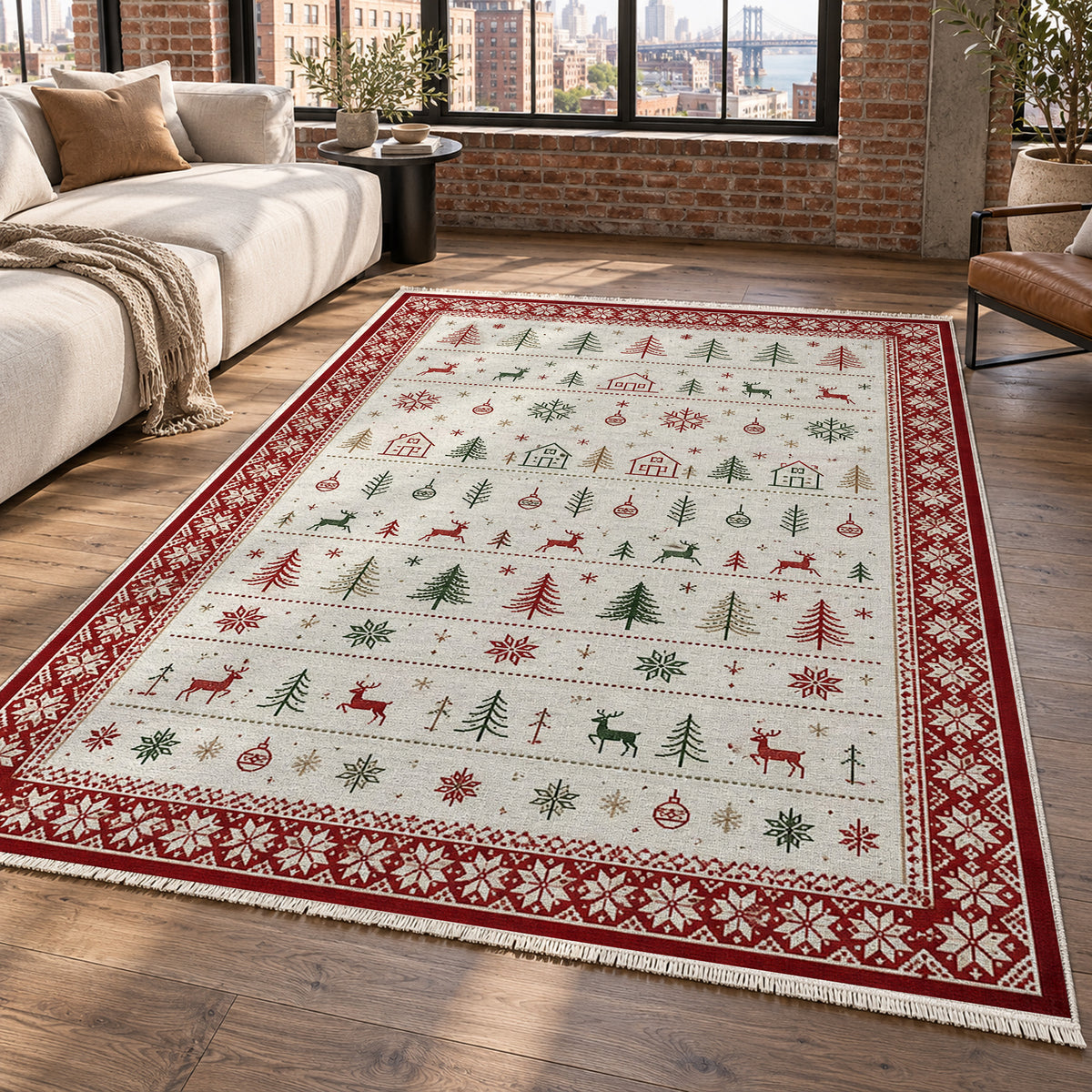 Scandi Ivory Washable Rug — new york living