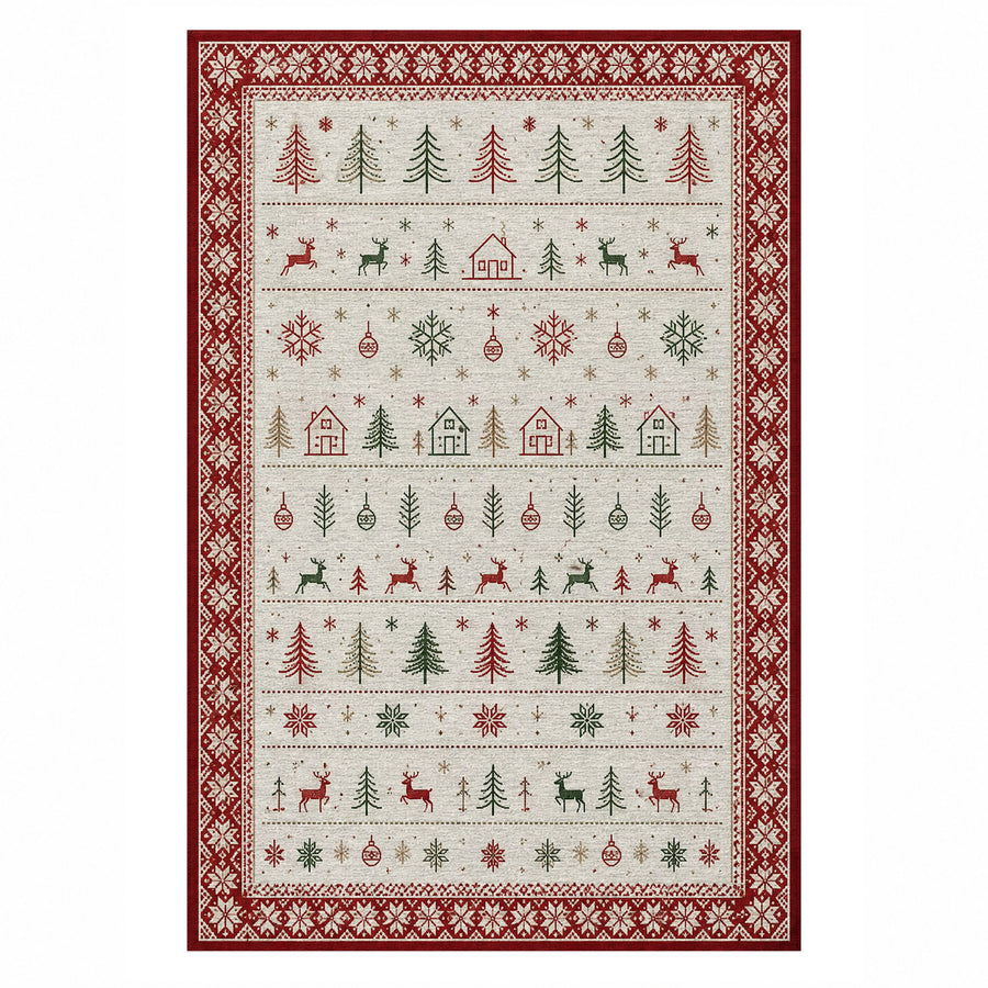 Scandi Ivory Washable Rug