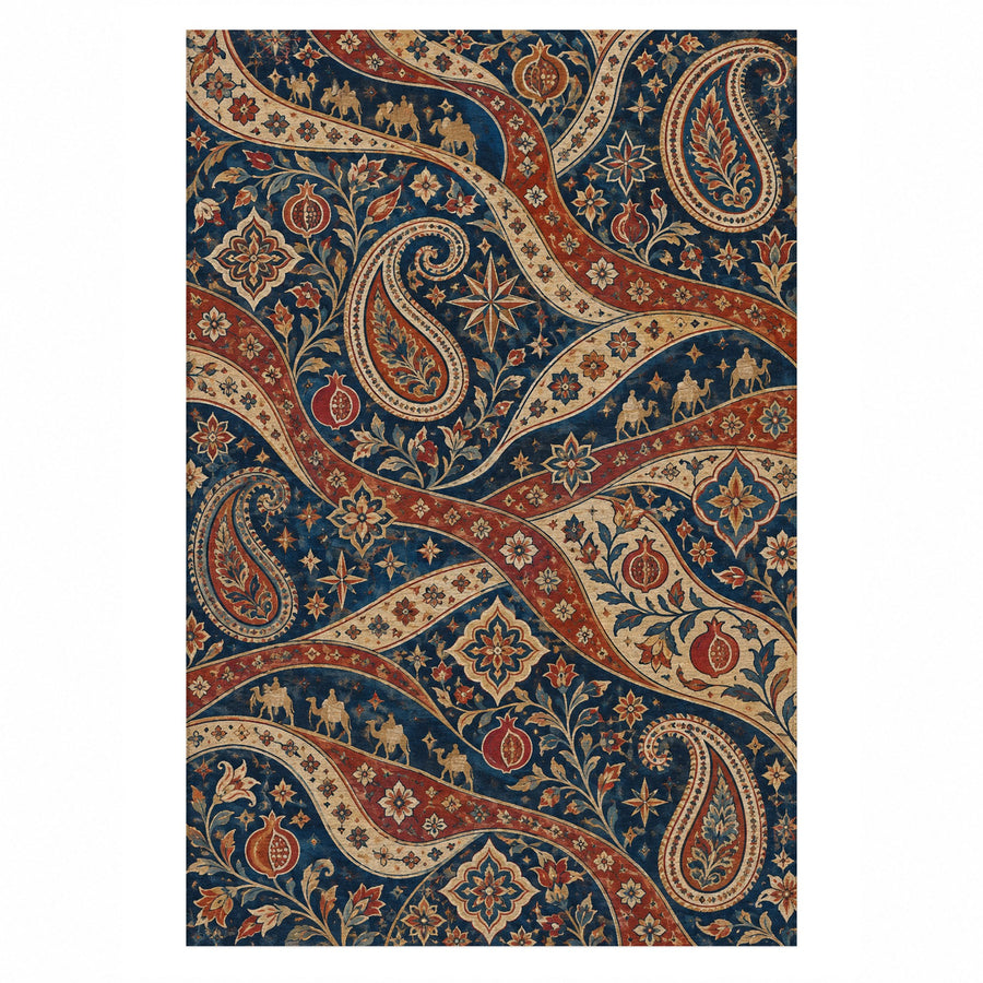 Silk Road II Ethnic Washable Rug