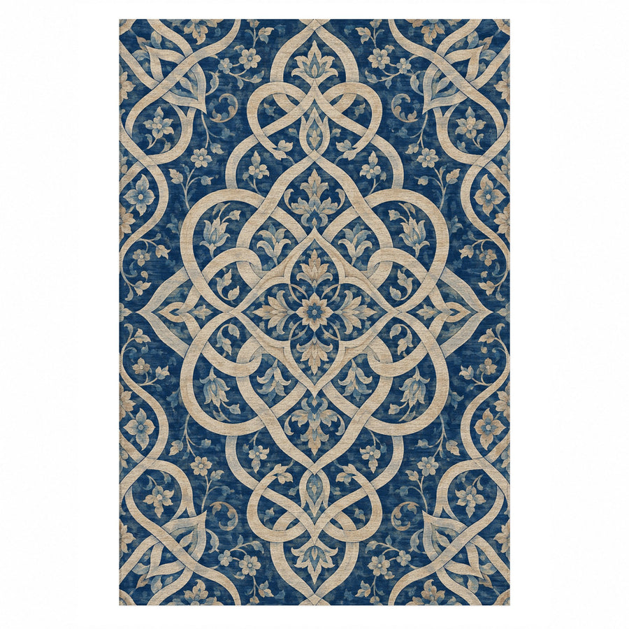 Silken Knots Washable Rug