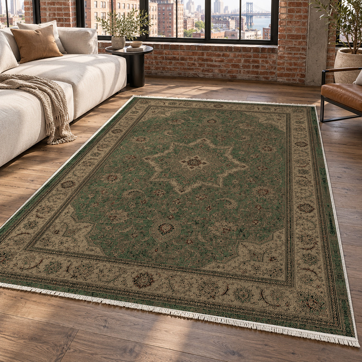 Tabriz Forest Classic Washable Rug — new york living