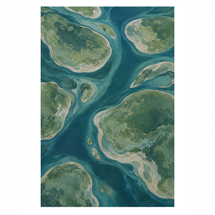 Tidal Islands Washable Rug