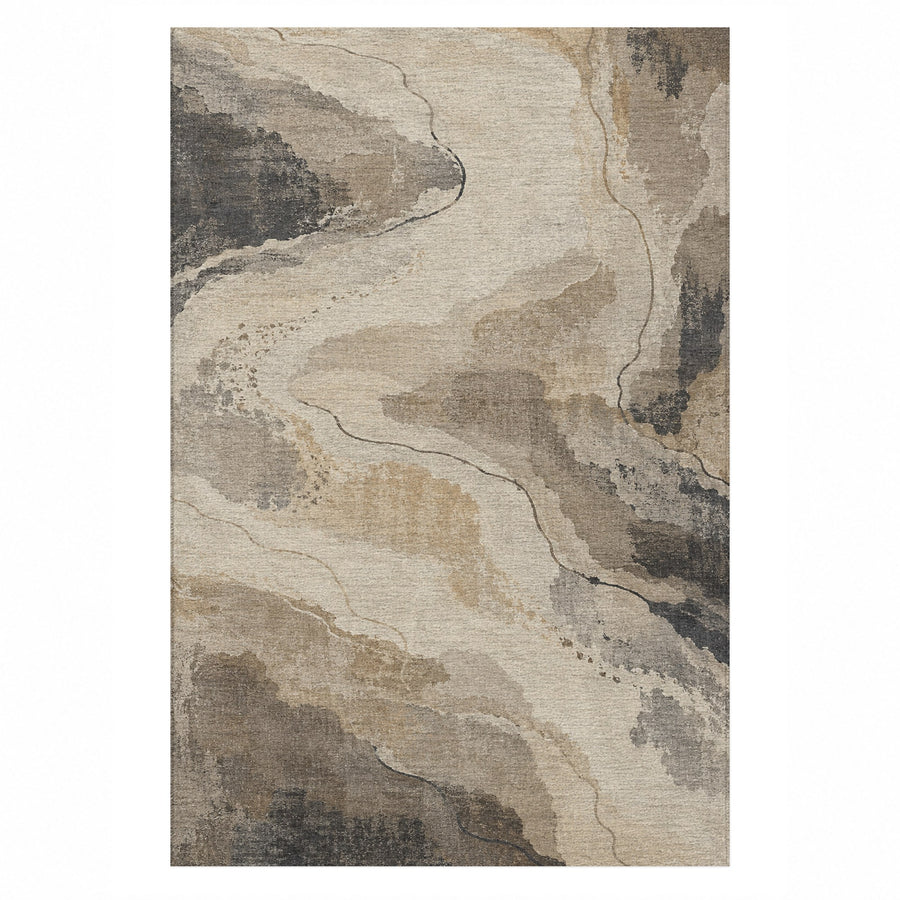 Tidal Traces Washable Rug
