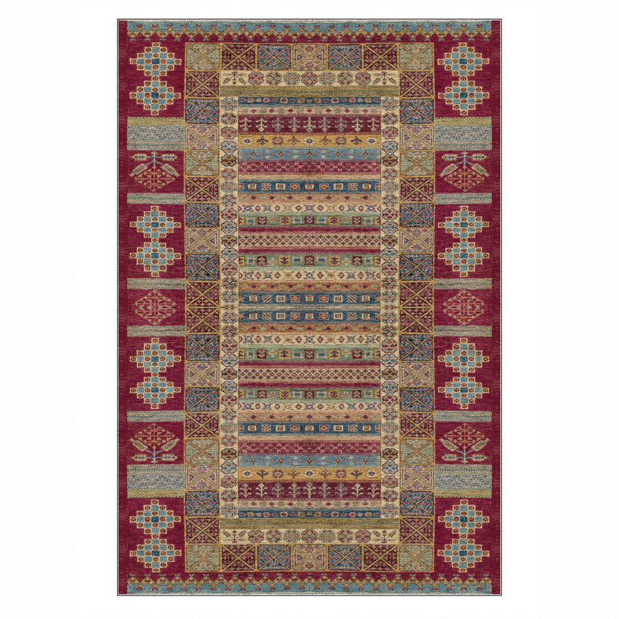 Tribal Stripe Washable Rug — Colour Edit 1