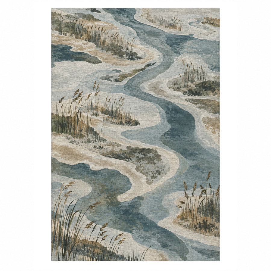 Wetland Reeds Washable Rug